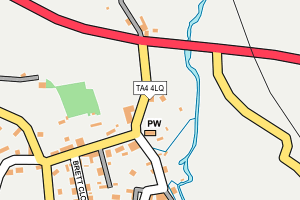TA4 4LQ map - OS OpenMap – Local (Ordnance Survey) TA4 4LQ map - OS OpenMap – Local (Ordnance Survey)