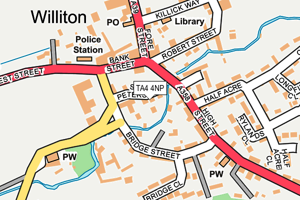 TA4 4NP map - OS OpenMap – Local (Ordnance Survey) TA4 4NP map - OS OpenMap – Local (Ordnance Survey)