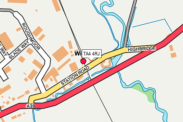 TA4 4RJ map - OS OpenMap – Local (Ordnance Survey)