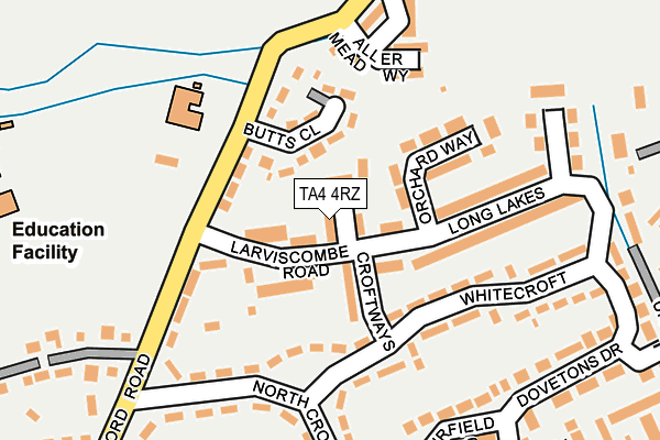 TA4 4RZ map - OS OpenMap – Local (Ordnance Survey) TA4 4RZ map - OS OpenMap – Local (Ordnance Survey)