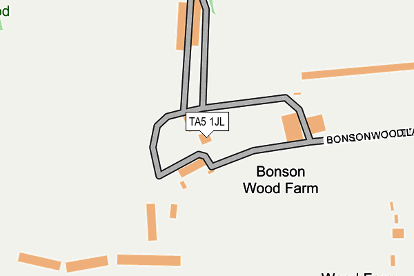 TA5 1JL map - OS OpenMap – Local (Ordnance Survey) TA5 1JL map - OS OpenMap – Local (Ordnance Survey)