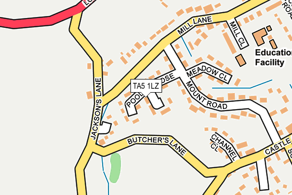 TA5 1LZ map - OS OpenMap – Local (Ordnance Survey) TA5 1LZ map - OS OpenMap – Local (Ordnance Survey)