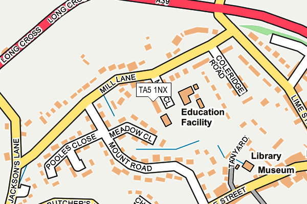 TA5 1NX map - OS OpenMap – Local (Ordnance Survey) TA5 1NX map - OS OpenMap – Local (Ordnance Survey)