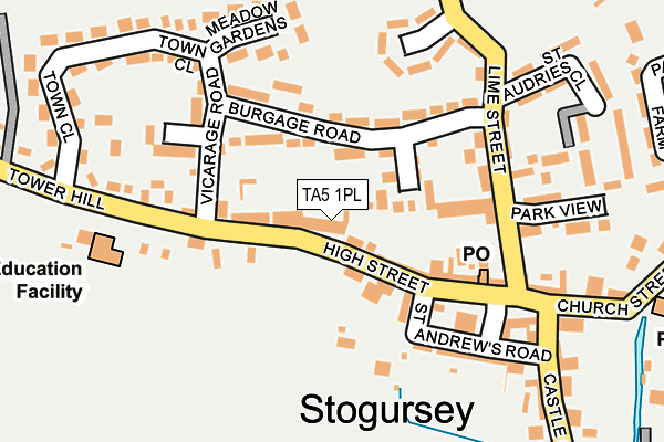 TA5 1PL map - OS OpenMap – Local (Ordnance Survey) TA5 1PL map - OS OpenMap – Local (Ordnance Survey)