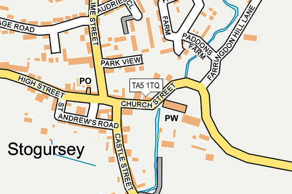 TA5 1TQ map - OS OpenMap – Local (Ordnance Survey)