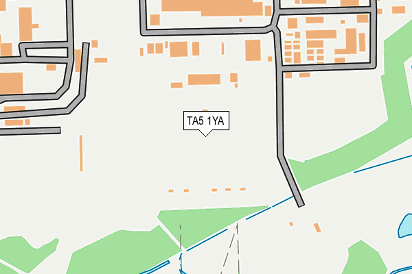 TA5 1YA map - OS OpenMap – Local (Ordnance Survey)