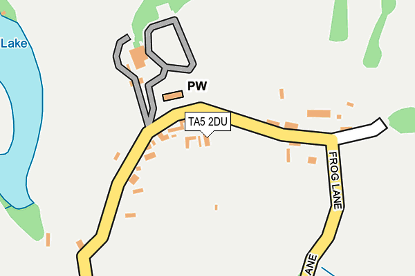 TA5 2DU map - OS OpenMap – Local (Ordnance Survey)