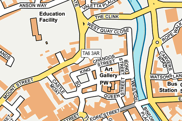 TA6 3AR map - OS OpenMap – Local (Ordnance Survey) TA6 3AR map - OS OpenMap – Local (Ordnance Survey)