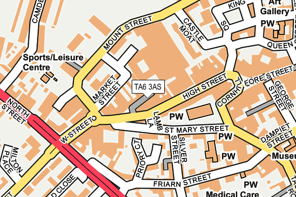 TA6 3AS map - OS OpenMap – Local (Ordnance Survey) TA6 3AS map - OS OpenMap – Local (Ordnance Survey)