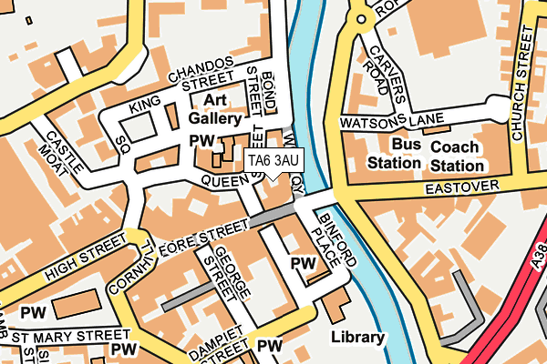 TA6 3AU map - OS OpenMap – Local (Ordnance Survey) TA6 3AU map - OS OpenMap – Local (Ordnance Survey)