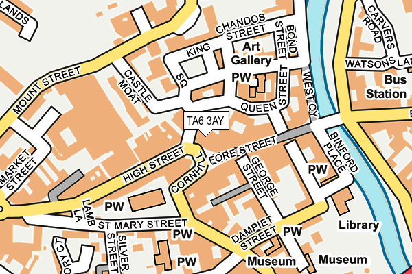 TA6 3AY map - OS OpenMap – Local (Ordnance Survey) TA6 3AY map - OS OpenMap – Local (Ordnance Survey)