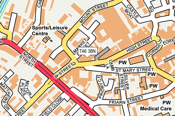 TA6 3BN map - OS OpenMap – Local (Ordnance Survey) TA6 3BN map - OS OpenMap – Local (Ordnance Survey)