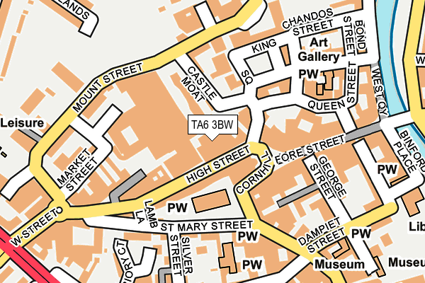 TA6 3BW map - OS OpenMap – Local (Ordnance Survey) TA6 3BW map - OS OpenMap – Local (Ordnance Survey)