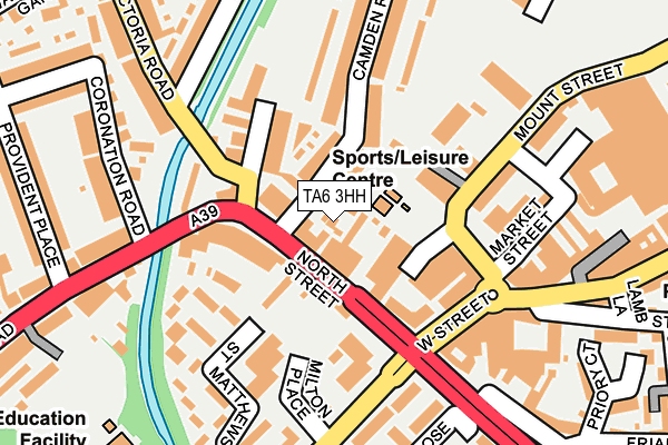 TA6 3HH map - OS OpenMap – Local (Ordnance Survey) TA6 3HH map - OS OpenMap – Local (Ordnance Survey)