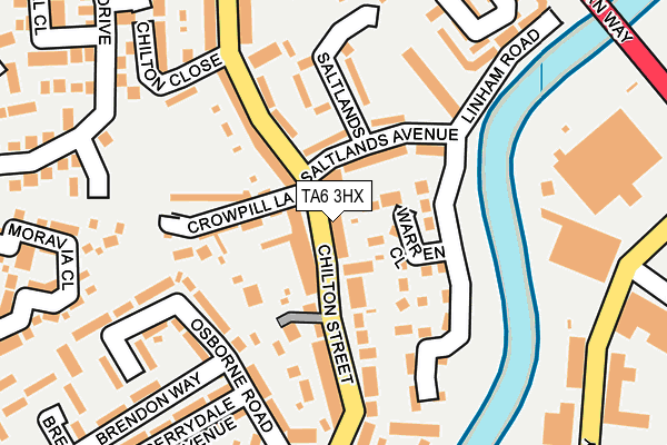TA6 3HX map - OS OpenMap – Local (Ordnance Survey) TA6 3HX map - OS OpenMap – Local (Ordnance Survey)