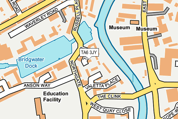 TA6 3JY map - OS OpenMap – Local (Ordnance Survey) TA6 3JY map - OS OpenMap – Local (Ordnance Survey)