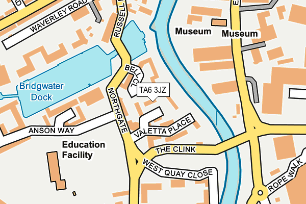 TA6 3JZ map - OS OpenMap – Local (Ordnance Survey) TA6 3JZ map - OS OpenMap – Local (Ordnance Survey)