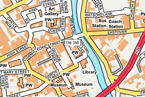 TA6 3NE map - OS OpenMap – Local (Ordnance Survey) TA6 3NE map - OS OpenMap – Local (Ordnance Survey)