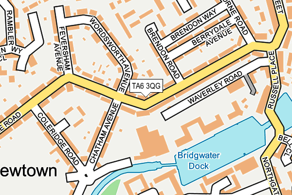 TA6 3QG map - OS OpenMap – Local (Ordnance Survey) TA6 3QG map - OS OpenMap – Local (Ordnance Survey)