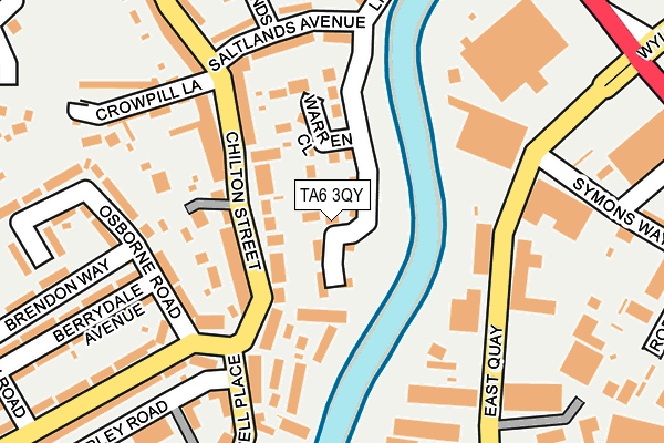 TA6 3QY map - OS OpenMap – Local (Ordnance Survey) TA6 3QY map - OS OpenMap – Local (Ordnance Survey)