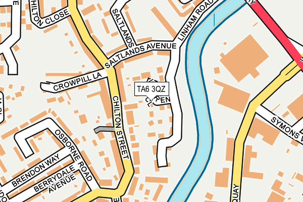 TA6 3QZ map - OS OpenMap – Local (Ordnance Survey) TA6 3QZ map - OS OpenMap – Local (Ordnance Survey)