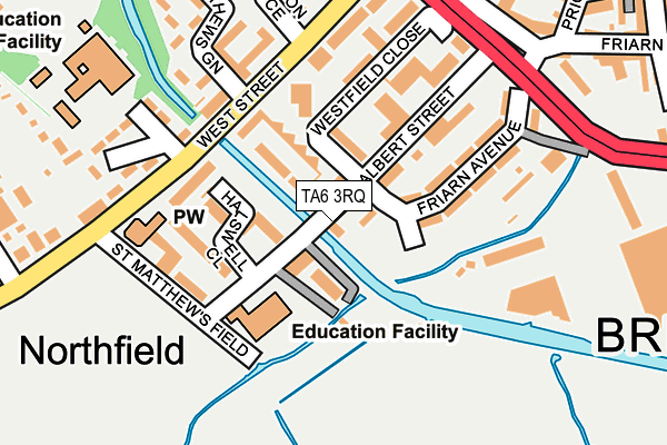 TA6 3RQ map - OS OpenMap – Local (Ordnance Survey) TA6 3RQ map - OS OpenMap – Local (Ordnance Survey)