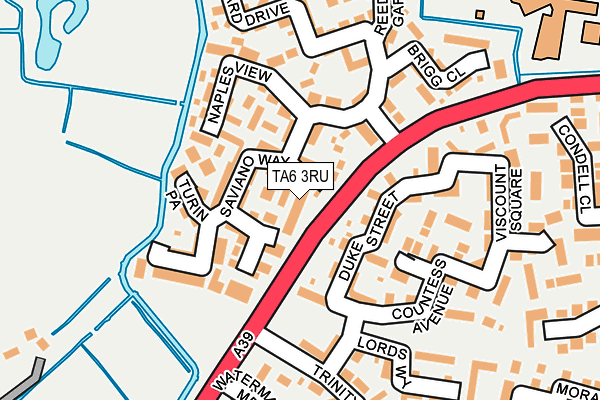 TA6 3RU map - OS OpenMap – Local (Ordnance Survey) TA6 3RU map - OS OpenMap – Local (Ordnance Survey)