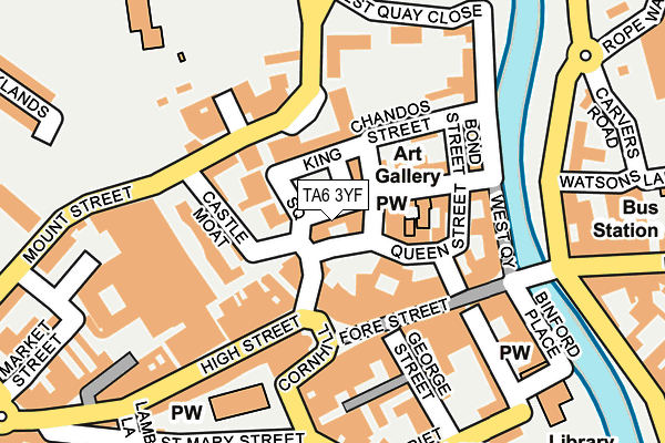 TA6 3YF map - OS OpenMap – Local (Ordnance Survey) TA6 3YF map - OS OpenMap – Local (Ordnance Survey)