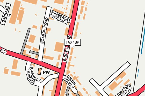 TA6 4BP map - OS OpenMap – Local (Ordnance Survey) TA6 4BP map - OS OpenMap – Local (Ordnance Survey)