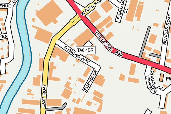 TA6 4DR map - OS OpenMap – Local (Ordnance Survey) TA6 4DR map - OS OpenMap – Local (Ordnance Survey)