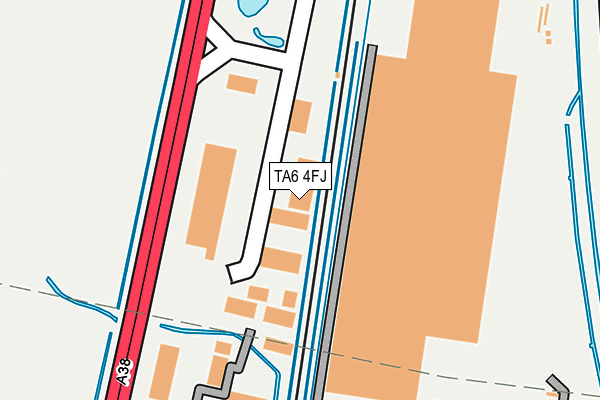 TA6 4FJ map - OS OpenMap – Local (Ordnance Survey) TA6 4FJ map - OS OpenMap – Local (Ordnance Survey)
