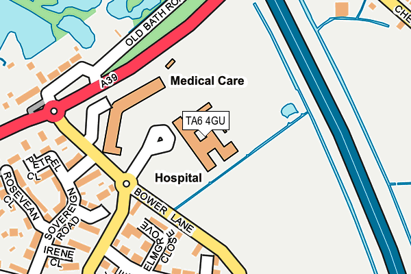 TA6 4GU map - OS OpenMap – Local (Ordnance Survey) TA6 4GU map - OS OpenMap – Local (Ordnance Survey)