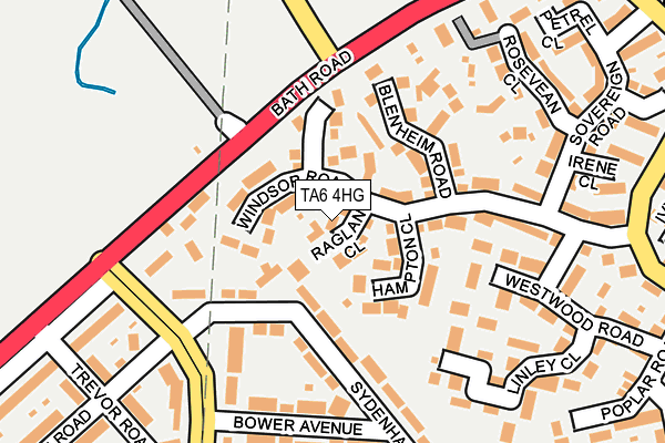 TA6 4HG map - OS OpenMap – Local (Ordnance Survey) TA6 4HG map - OS OpenMap – Local (Ordnance Survey)