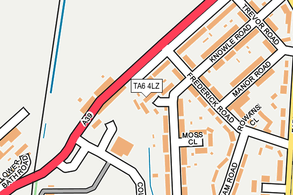 TA6 4LZ map - OS OpenMap – Local (Ordnance Survey) TA6 4LZ map - OS OpenMap – Local (Ordnance Survey)