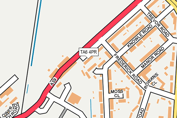 TA6 4PR map - OS OpenMap – Local (Ordnance Survey) TA6 4PR map - OS OpenMap – Local (Ordnance Survey)
