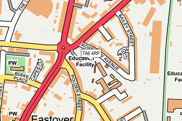 TA6 4RP map - OS OpenMap – Local (Ordnance Survey) TA6 4RP map - OS OpenMap – Local (Ordnance Survey)