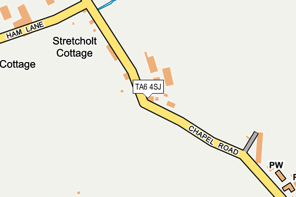 TA6 4SJ map - OS OpenMap – Local (Ordnance Survey) TA6 4SJ map - OS OpenMap – Local (Ordnance Survey)
