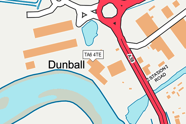 TA6 4TE map - OS OpenMap – Local (Ordnance Survey) TA6 4TE map - OS OpenMap – Local (Ordnance Survey)