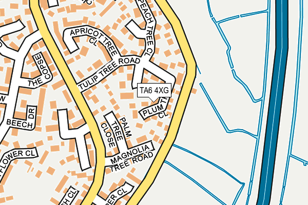 TA6 4XG map - OS OpenMap – Local (Ordnance Survey) TA6 4XG map - OS OpenMap – Local (Ordnance Survey)