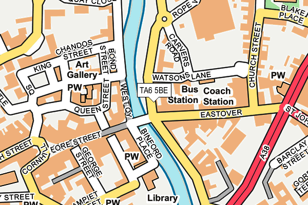 TA6 5BE map - OS OpenMap – Local (Ordnance Survey) TA6 5BE map - OS OpenMap – Local (Ordnance Survey)