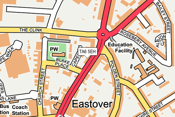 TA6 5EH map - OS OpenMap – Local (Ordnance Survey) TA6 5EH map - OS OpenMap – Local (Ordnance Survey)