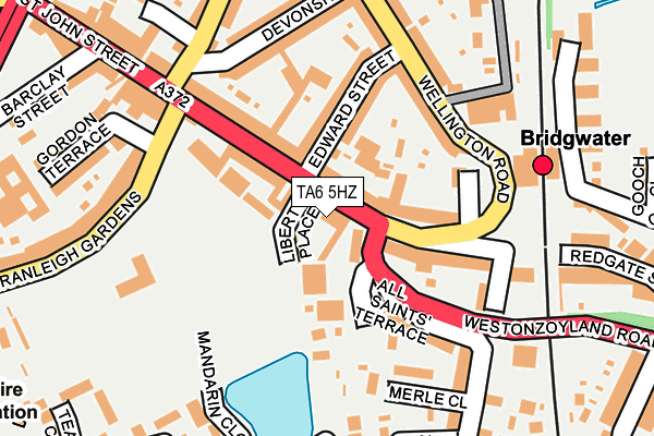 TA6 5HZ map - OS OpenMap – Local (Ordnance Survey) TA6 5HZ map - OS OpenMap – Local (Ordnance Survey)