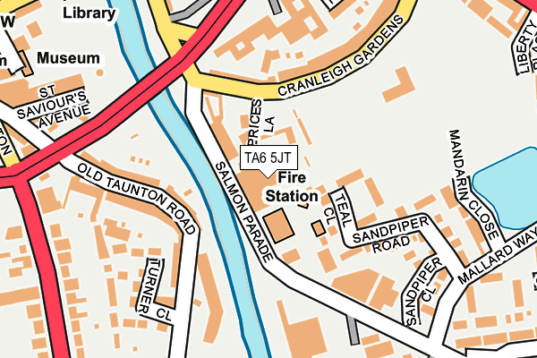 TA6 5JT map - OS OpenMap – Local (Ordnance Survey) TA6 5JT map - OS OpenMap – Local (Ordnance Survey)