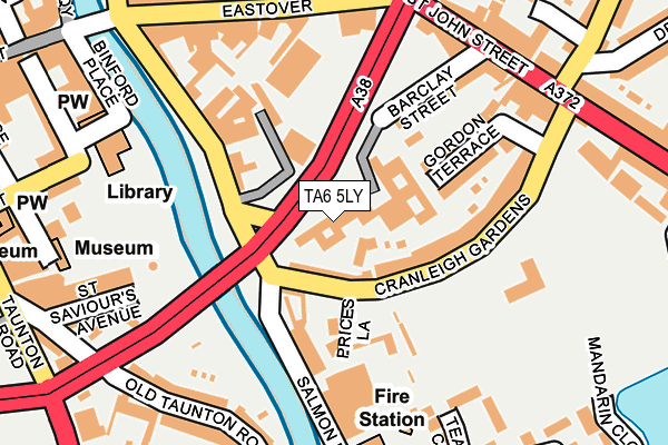 TA6 5LY map - OS OpenMap – Local (Ordnance Survey) TA6 5LY map - OS OpenMap – Local (Ordnance Survey)