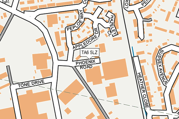 TA6 5LZ map - OS OpenMap – Local (Ordnance Survey) TA6 5LZ map - OS OpenMap – Local (Ordnance Survey)