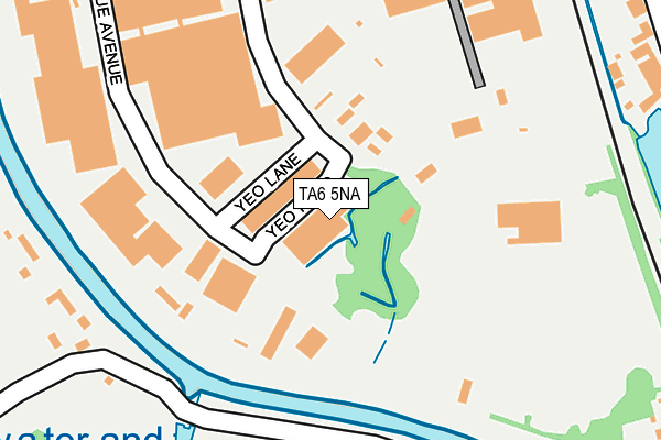 TA6 5NA map - OS OpenMap – Local (Ordnance Survey) TA6 5NA map - OS OpenMap – Local (Ordnance Survey)
