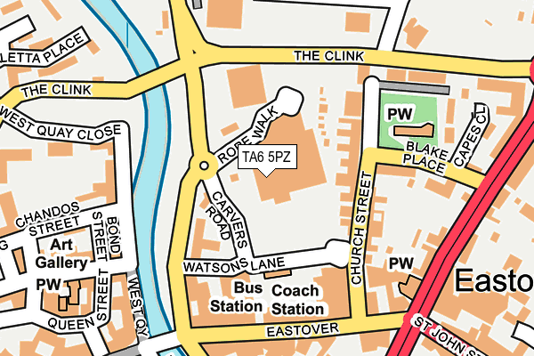 TA6 5PZ map - OS OpenMap – Local (Ordnance Survey) TA6 5PZ map - OS OpenMap – Local (Ordnance Survey)
