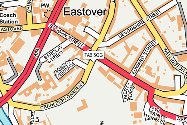 TA6 5QG map - OS OpenMap – Local (Ordnance Survey) TA6 5QG map - OS OpenMap – Local (Ordnance Survey)
