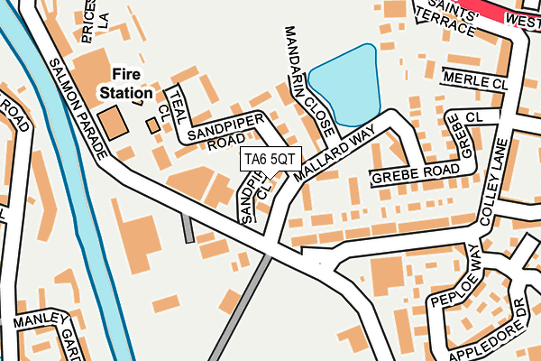 TA6 5QT map - OS OpenMap – Local (Ordnance Survey) TA6 5QT map - OS OpenMap – Local (Ordnance Survey)