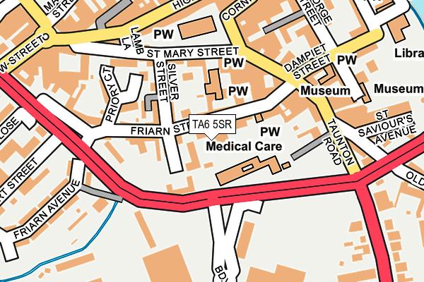TA6 5SR map - OS OpenMap – Local (Ordnance Survey) TA6 5SR map - OS OpenMap – Local (Ordnance Survey)